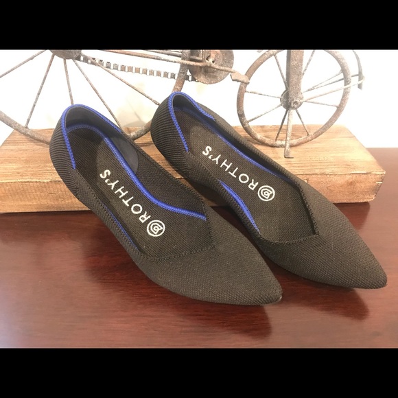 Black Rothy’s Pointed-Toe Flats - Picture 2 of 3